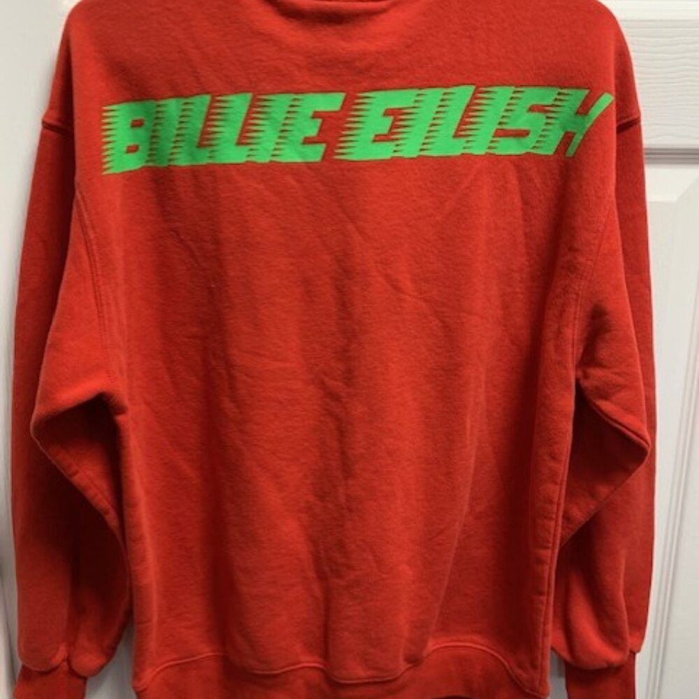 BILLIE ELLISH CONCERT  BAND  WOMENS SWEAT TOP - Picture 2 of 4